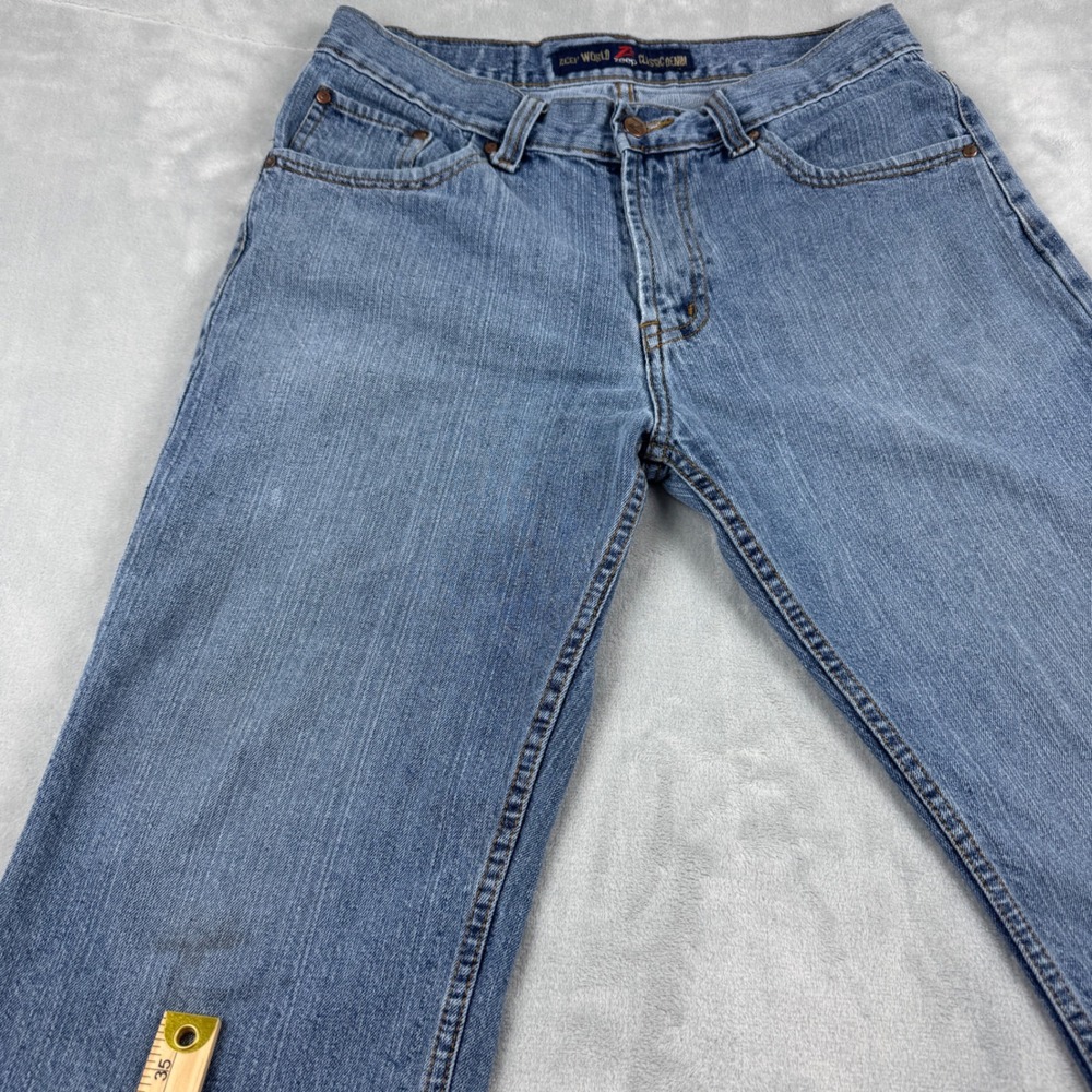 Vintage Y2K Zeep World Classic Denim Men's Blue Jeans Relaxed 100% Cotton 34x30 - Picture 7 of 13
